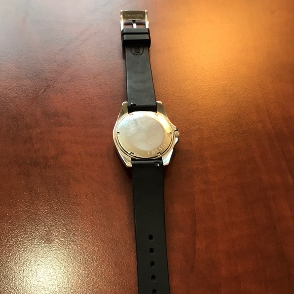 Fossil Black Silicone Band Glitz Analog Dial Watch - Picture 7 of 7